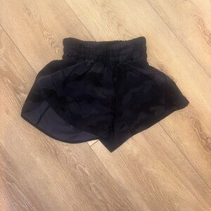 lululemon athletica Black Camouflage Athletic Shorts limited edition